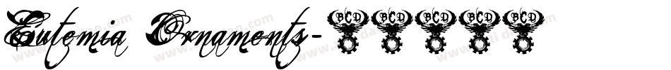 Eutemia Ornaments字体转换